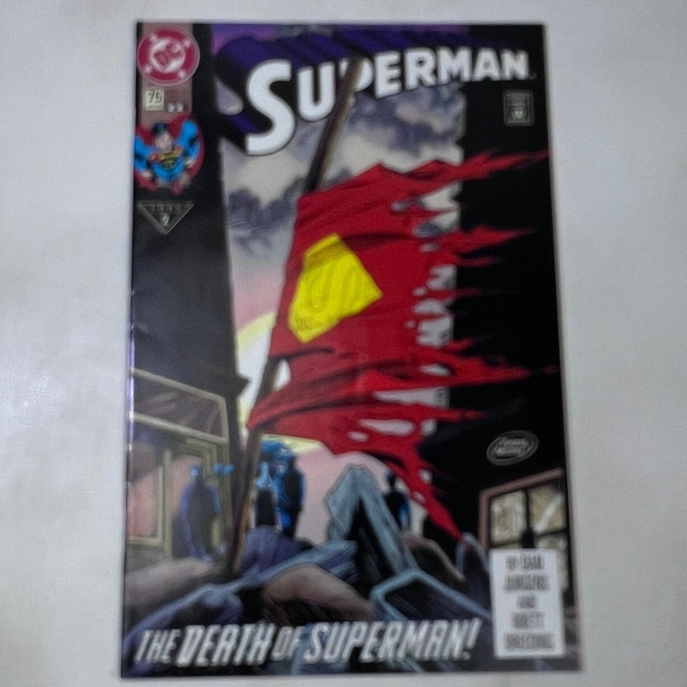 Superman 75 The Death of Superman DC Comics Jan 1993 2nd Printing Dan Jurgens